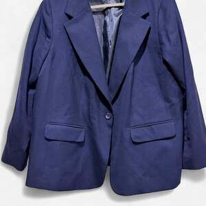 Vintage Pendleton 100% Virgin Wool Navy Blue Blazer Jacket Plus 20W